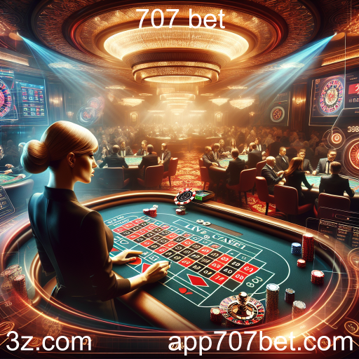 Experiência Imersiva no Cassino Live do 707 Bet